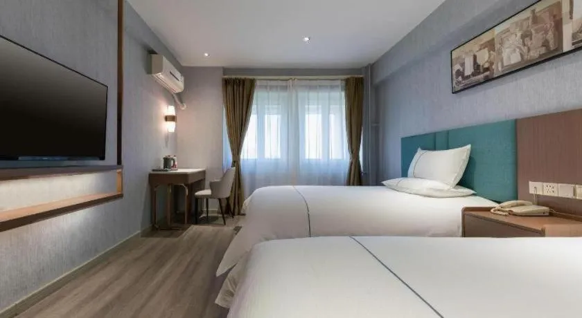 Bed in Jinjiang Inn Tianjin Konggang Branch