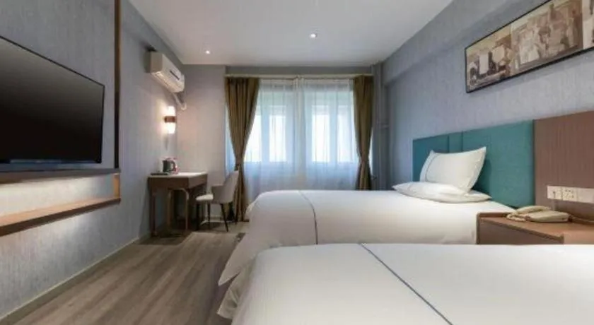 Bed in Jinjiang Inn Tianjin Konggang Branch