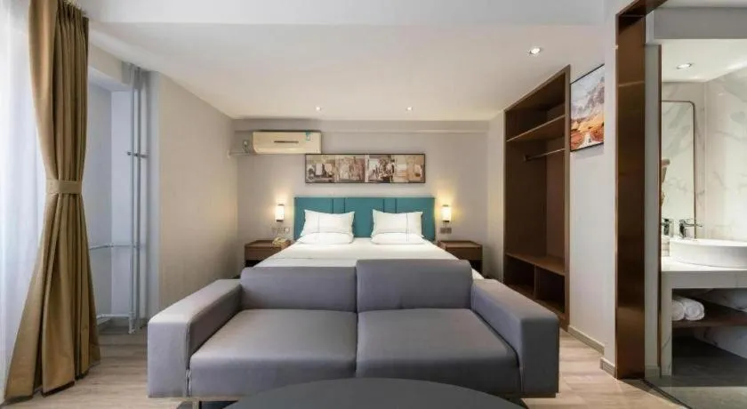 Bed in Jinjiang Inn Tianjin Konggang Branch