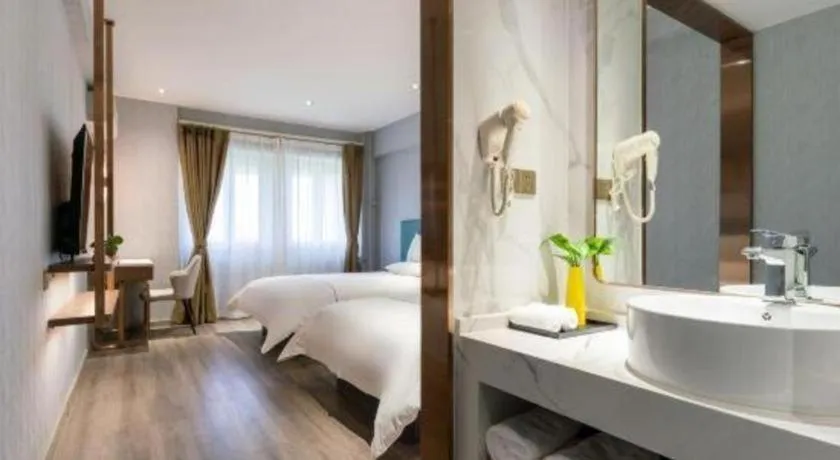 Bed in Jinjiang Inn Tianjin Konggang Branch