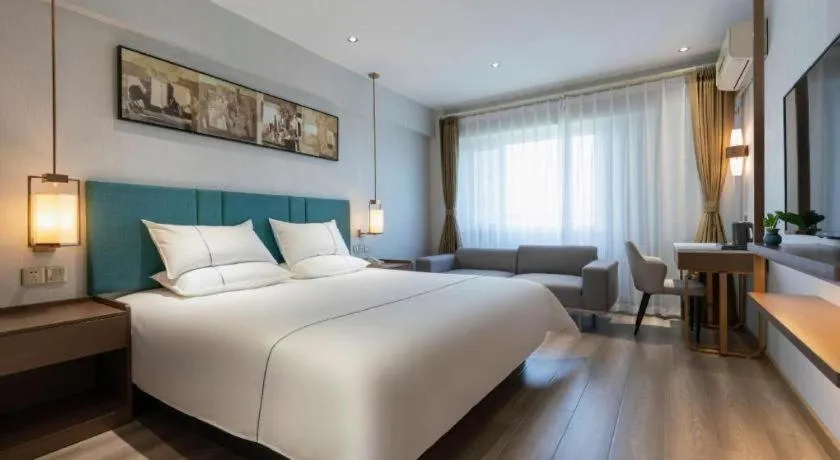 Bed in Jinjiang Inn Tianjin Konggang Branch