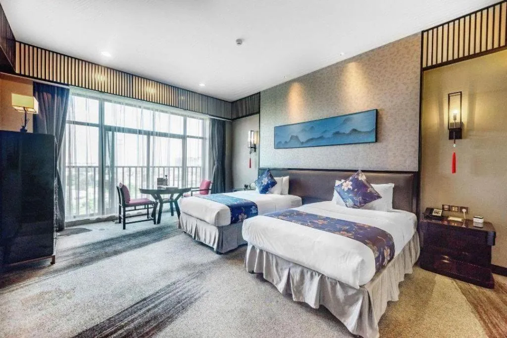 Bed in Xi'an International Innovation Talent Exchange Center Hotel