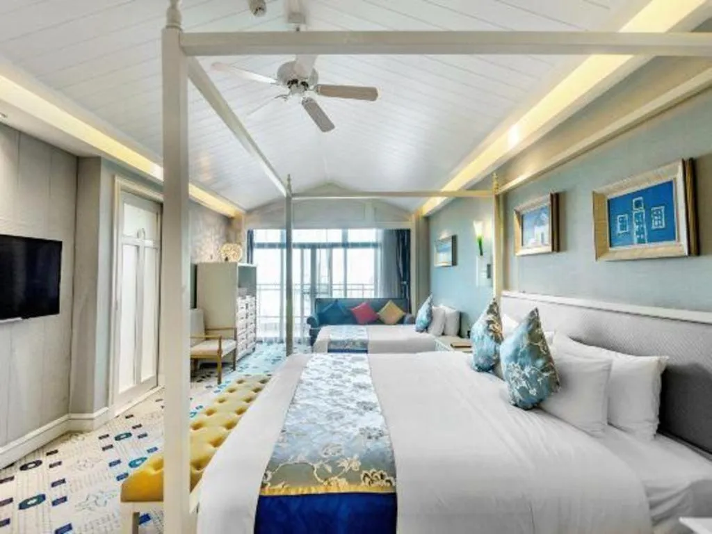 Bed in Xi'an International Innovation Talent Exchange Center Hotel