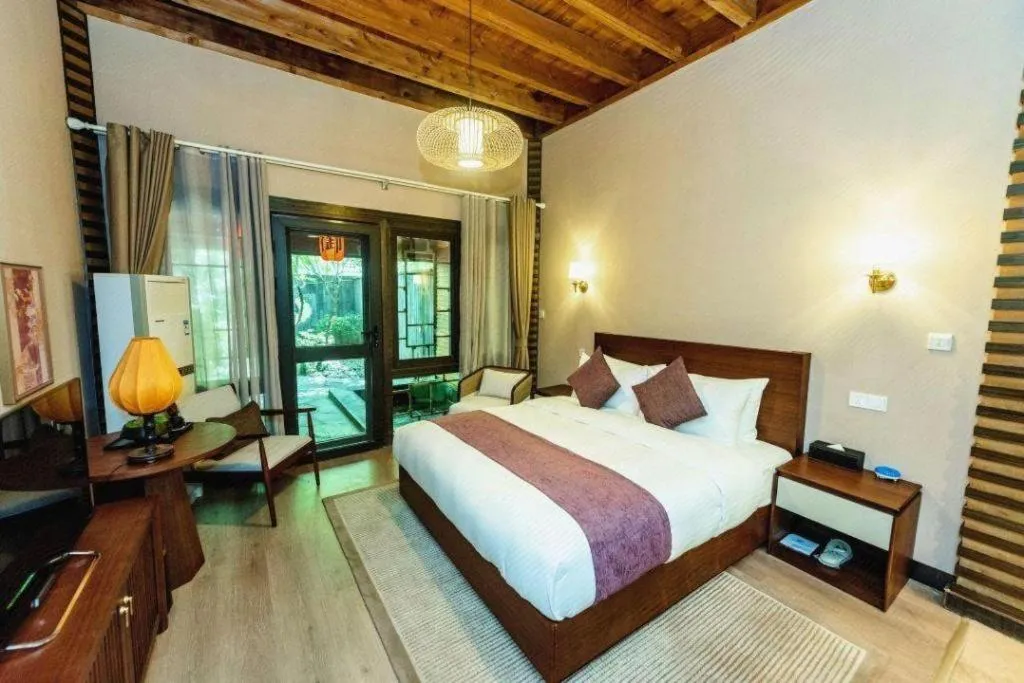 Bed in Xi'an International Innovation Talent Exchange Center Hotel