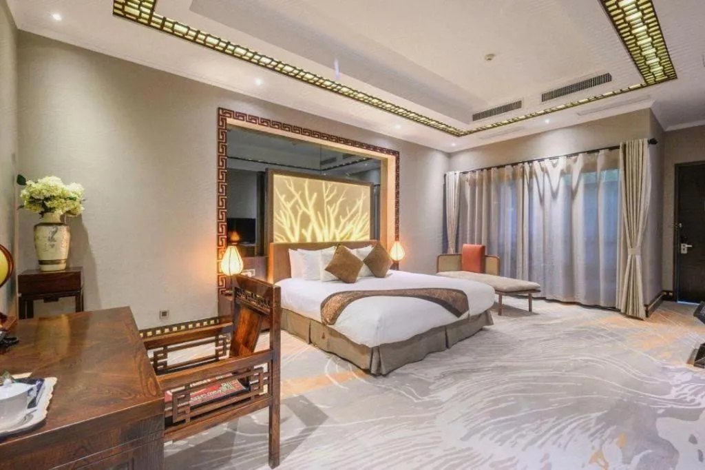 Bed in Xi'an International Innovation Talent Exchange Center Hotel