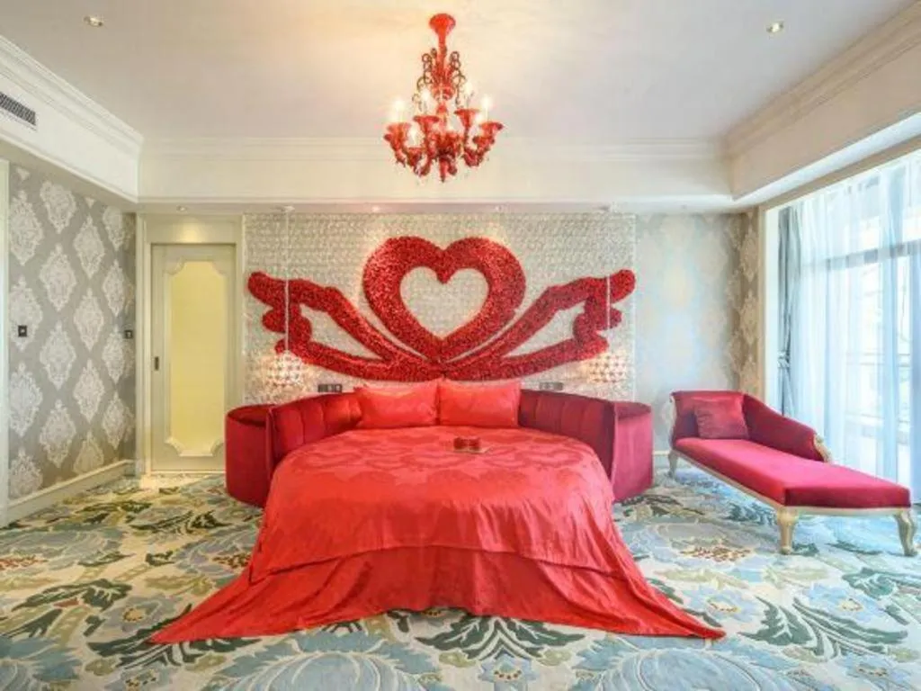 Bed in Xi'an International Innovation Talent Exchange Center Hotel