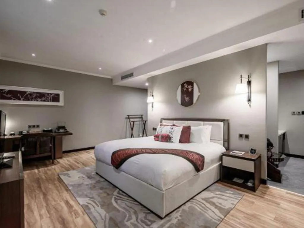 Bed in Xi'an International Innovation Talent Exchange Center Hotel