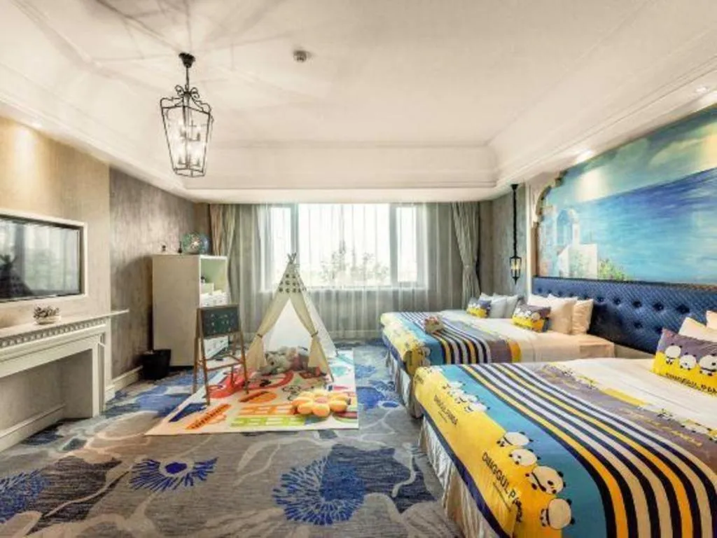 Bed in Xi'an International Innovation Talent Exchange Center Hotel