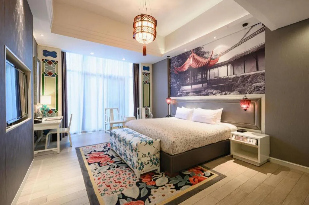 Bed in Xi'an International Innovation Talent Exchange Center Hotel