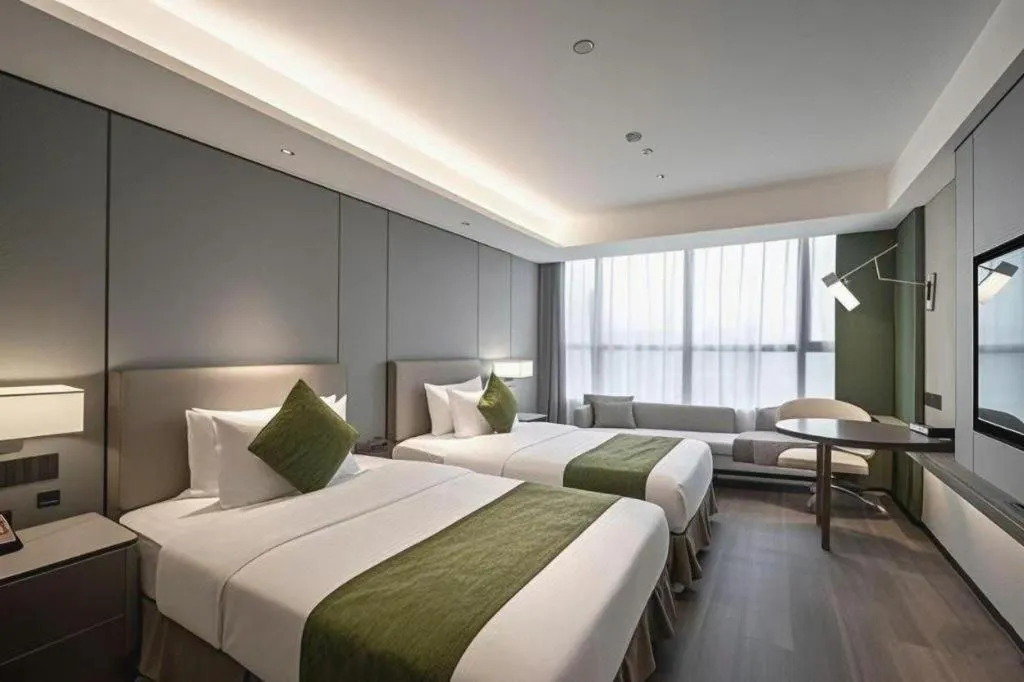 Bed in Xi'an International Innovation Talent Exchange Center Hotel