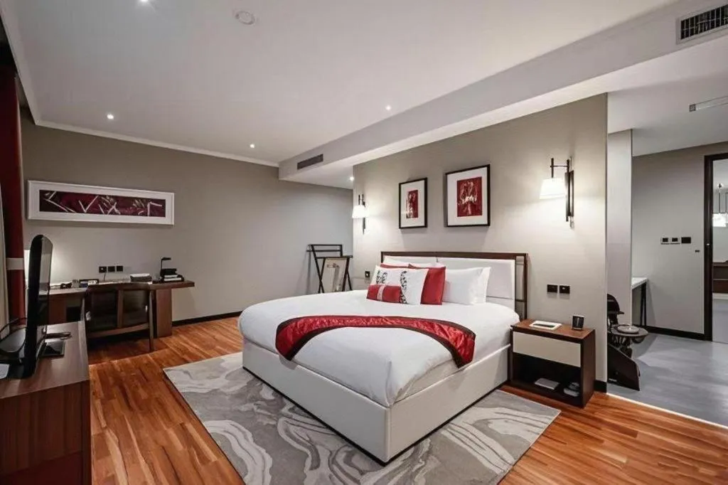 Bed in Xi'an International Innovation Talent Exchange Center Hotel