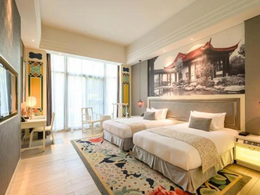 Bed in Xi'an International Innovation Talent Exchange Center Hotel