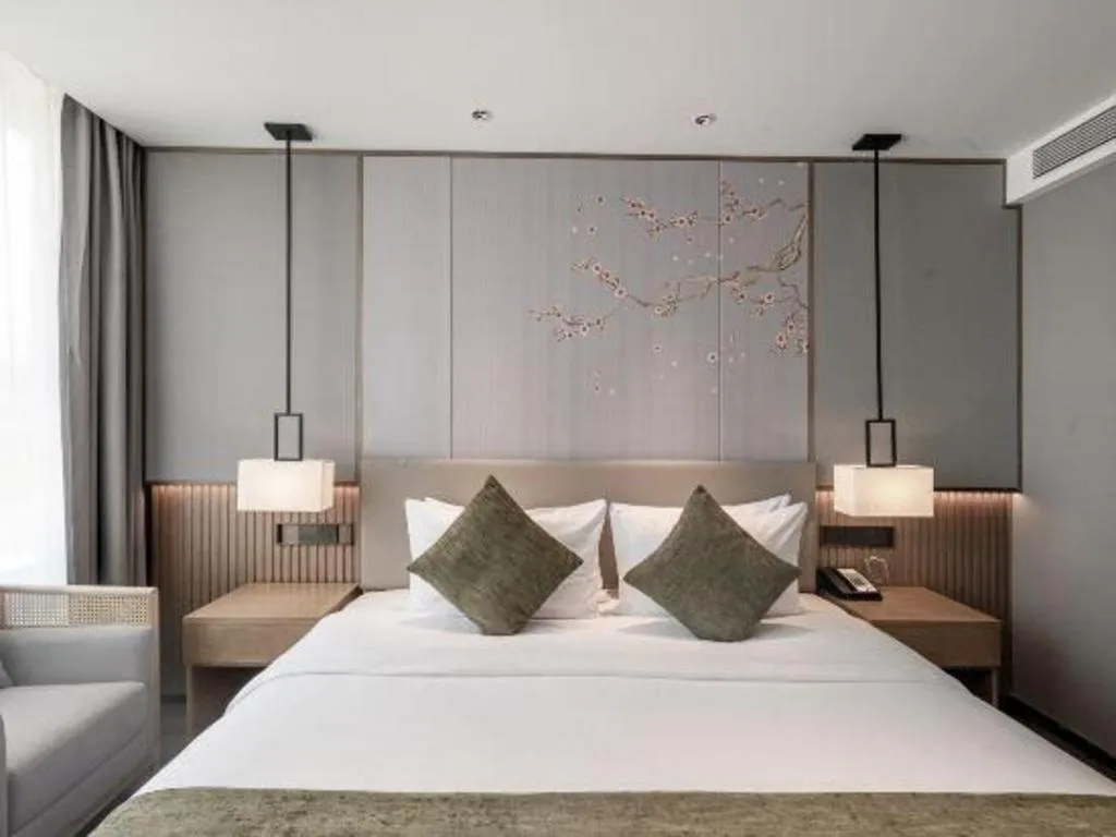 Bed in Xi'an International Innovation Talent Exchange Center Hotel