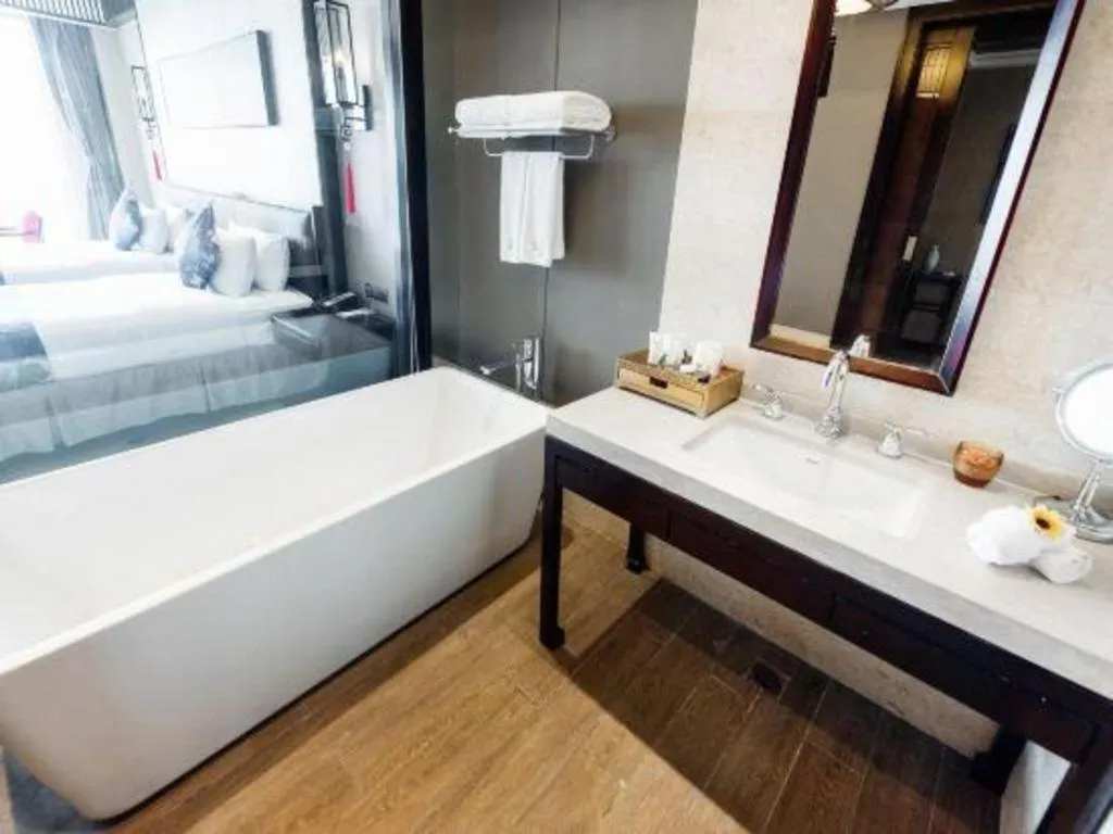 Bed in Xi'an International Innovation Talent Exchange Center Hotel