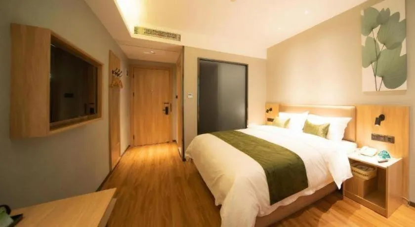 Bed in GreenTree Inn Express Hefei Yaohai Wanda Minghuang Road