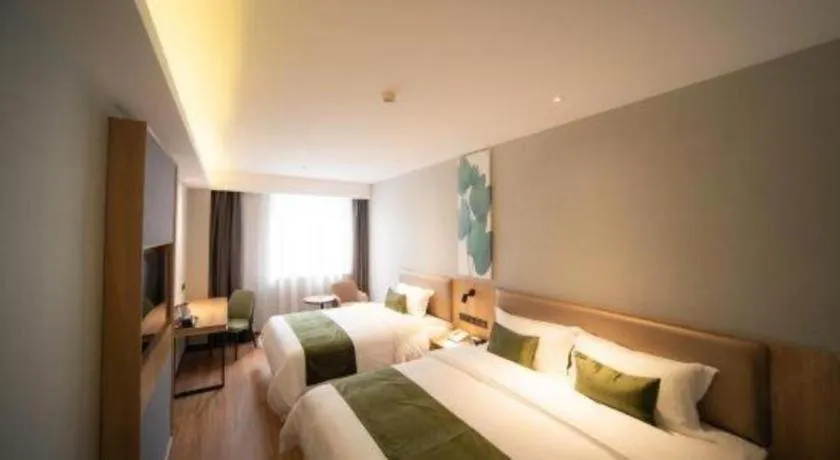 Bed in GreenTree Inn Express Hefei Yaohai Wanda Minghuang Road