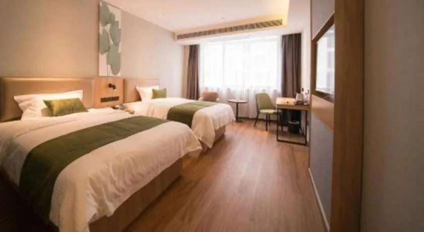 Bed in GreenTree Inn Express Hefei Yaohai Wanda Minghuang Road