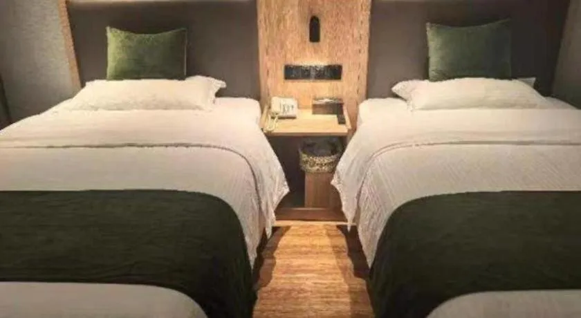 Bed in GreenTree Inn Express Hefei Yaohai Wanda Minghuang Road