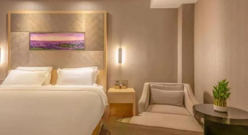 Bed in Lavande Hotel Qingdao North Station Siliu South Road