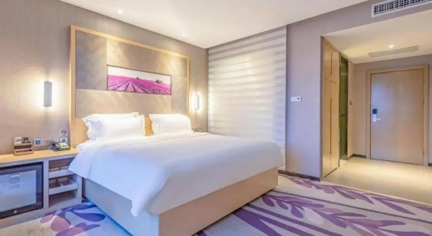 Bed in Lavande Hotel Qingdao North Station Siliu South Road
