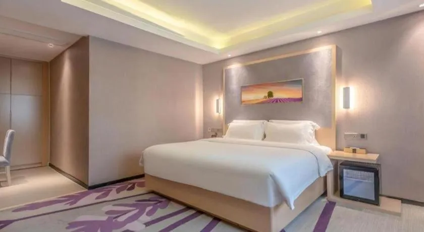 Bed in Lavande Hotel Qingdao North Station Siliu South Road