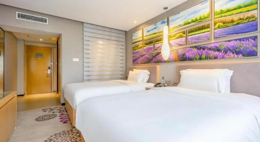 Bed in Lavande Hotel Qingdao North Station Siliu South Road