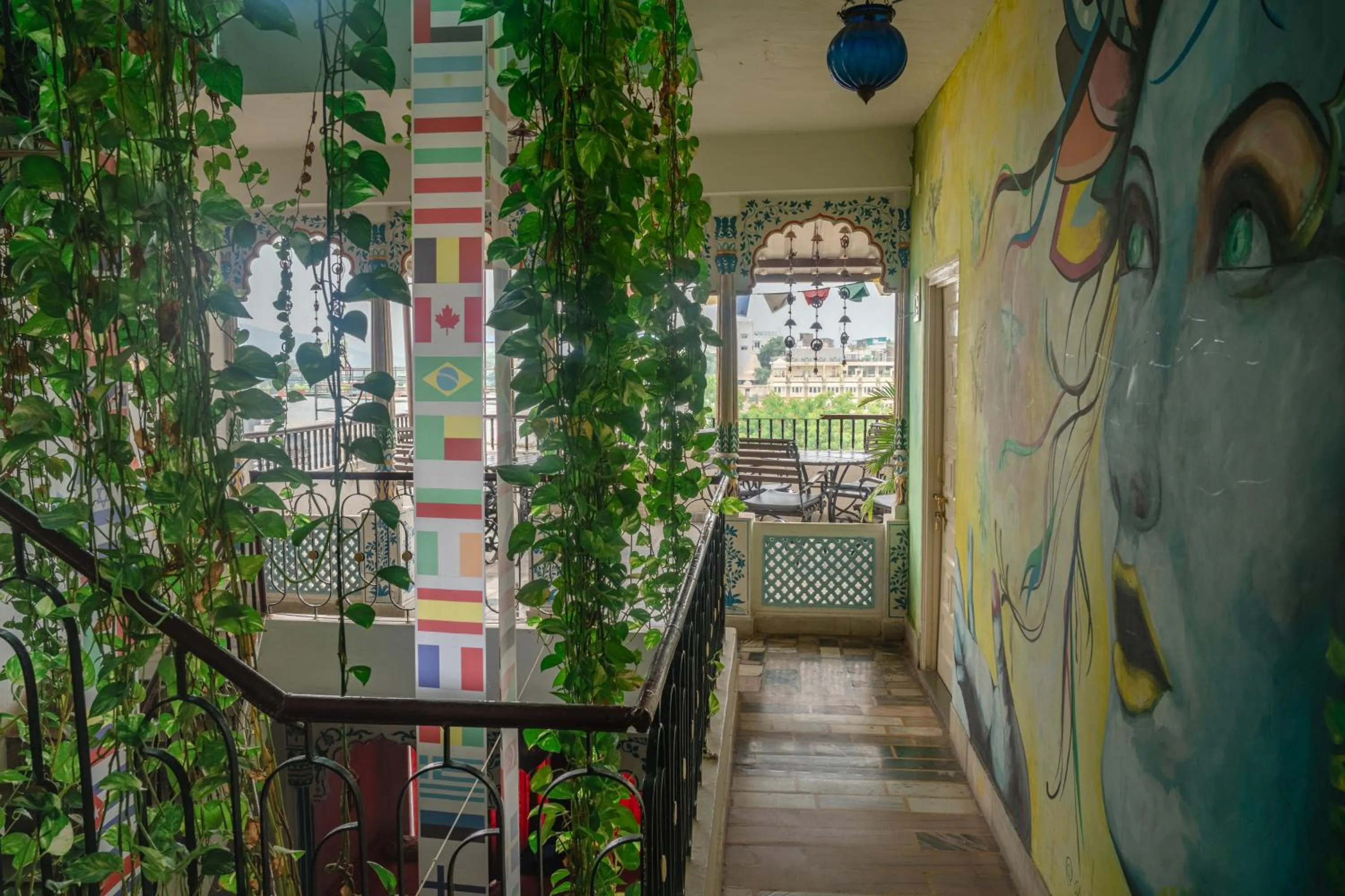 Inner courtyard view in Dreamyard Udaipur