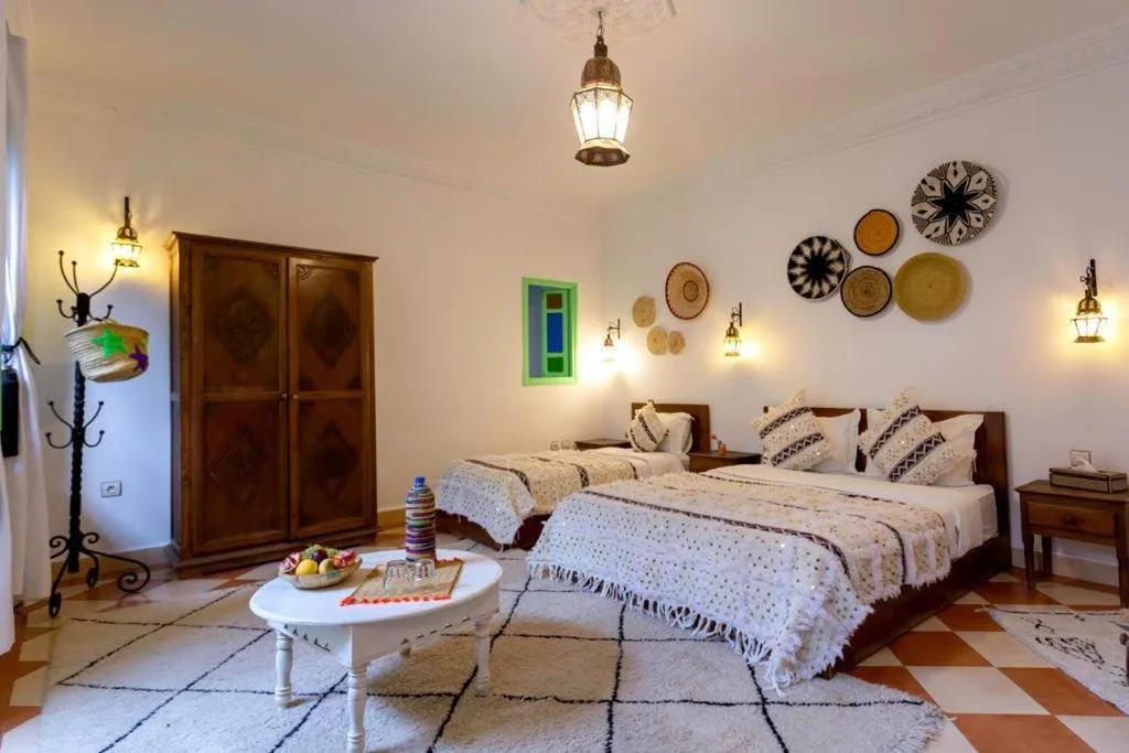 Bed in Riad Rose Meryam