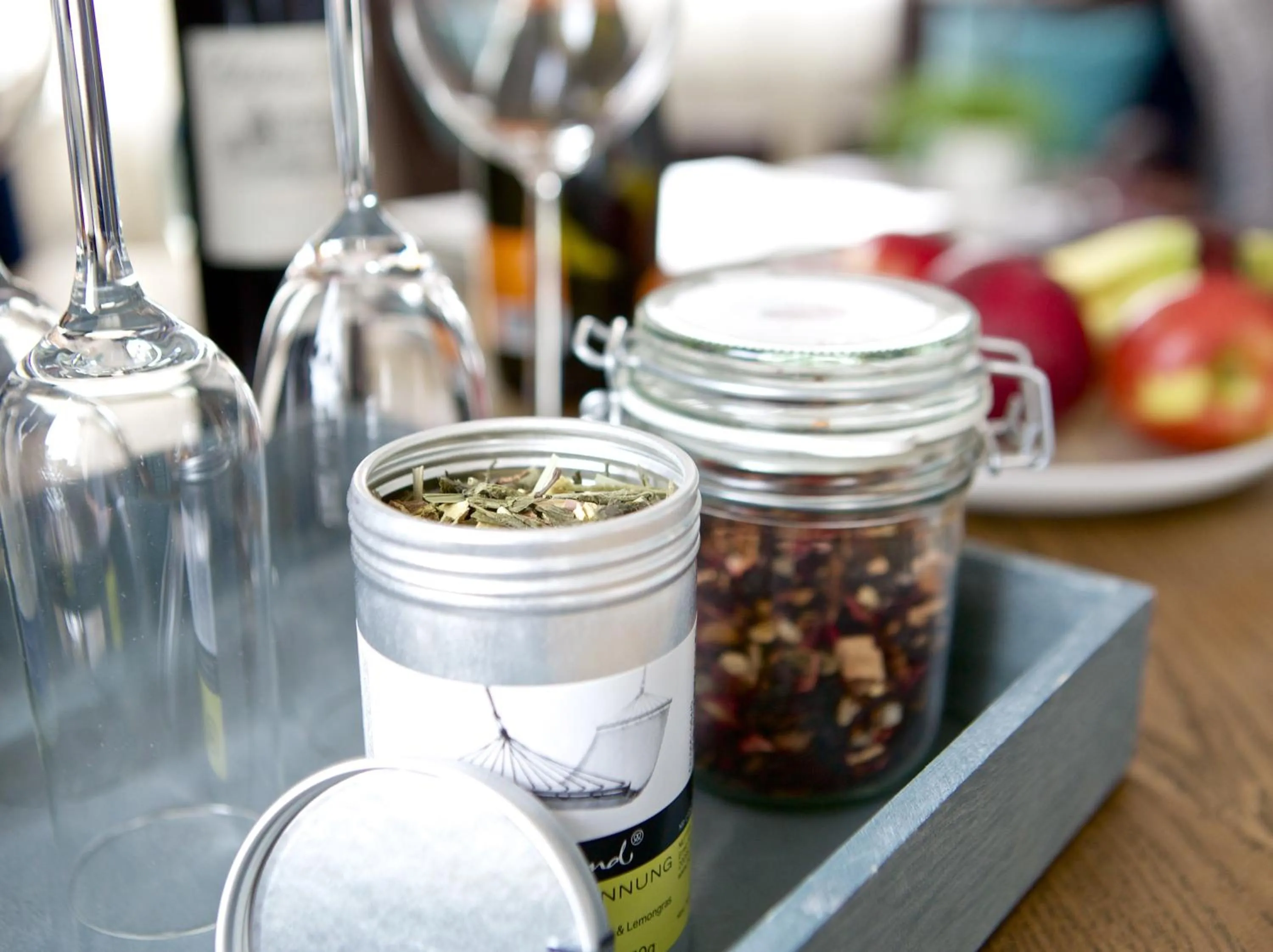 Food and drinks in Hotel Jess am Meer