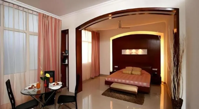 Bed in Hotel Grand President