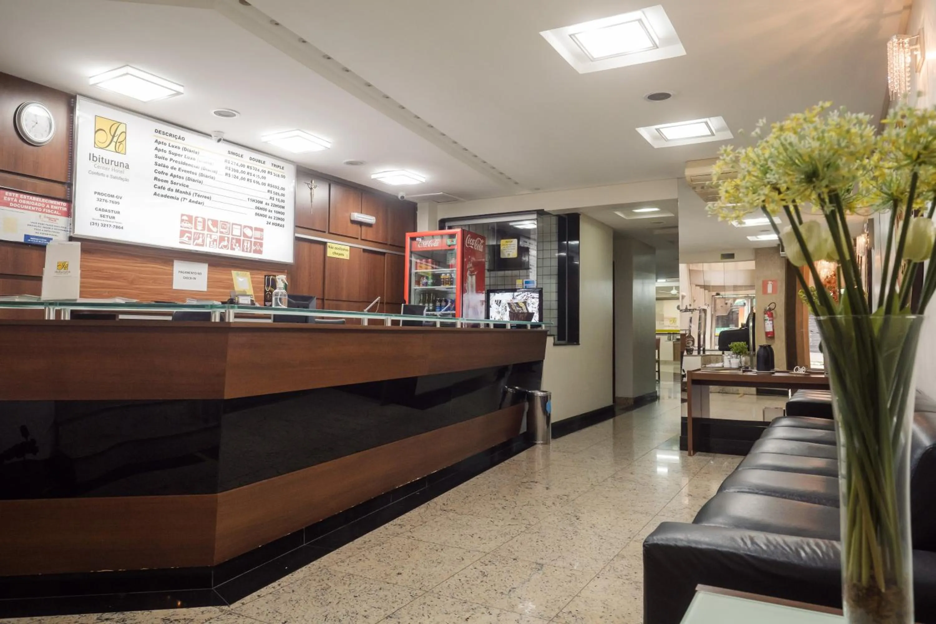 Lobby or reception in Ibituruna Center Hotel