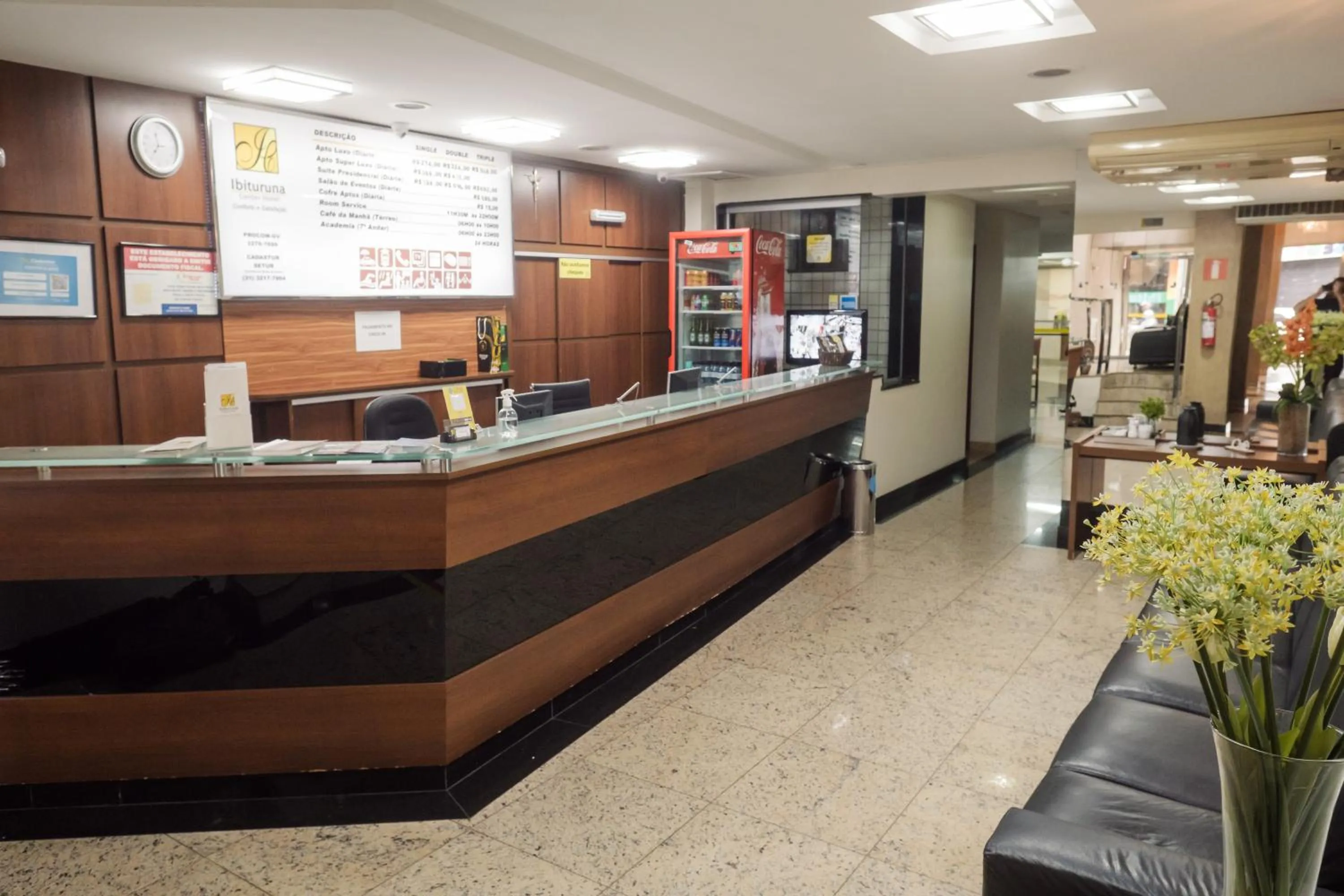 Lobby or reception in Ibituruna Center Hotel