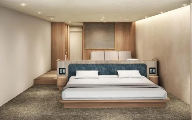 Bed in Hotel Setre Kobe Maiko