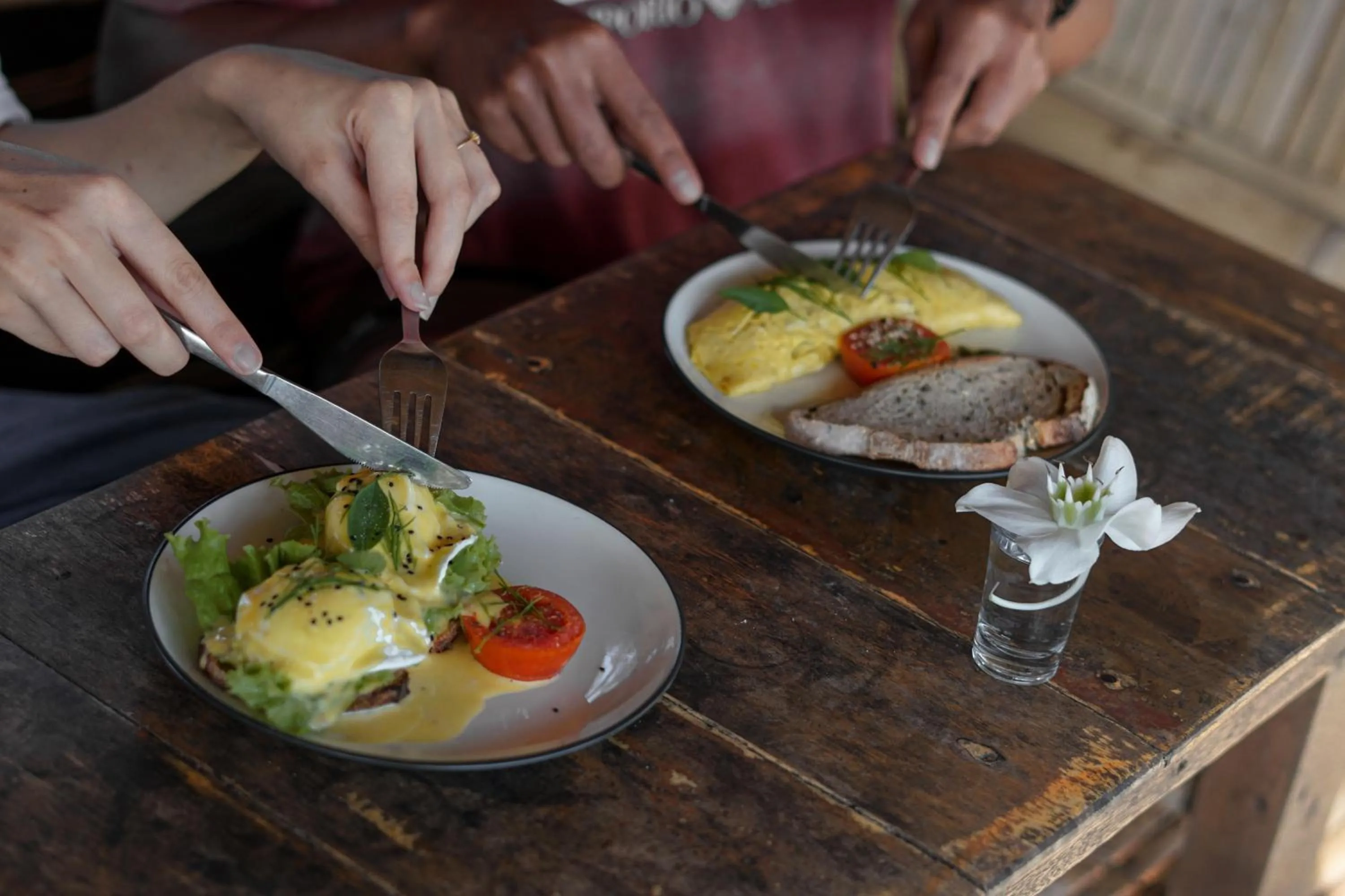 Breakfast in Les Rizieres Lombok