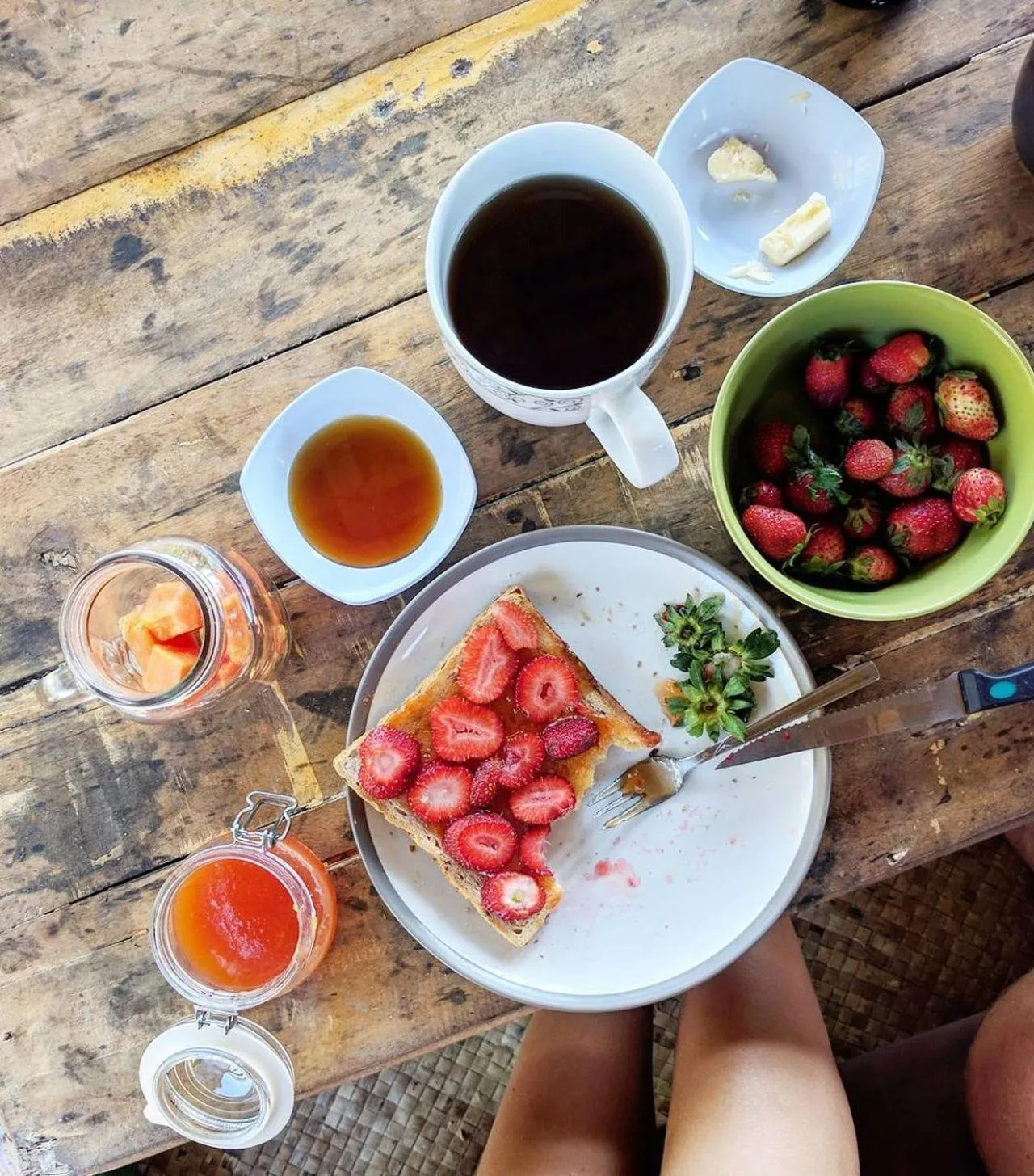 Food close-up in Les Rizieres Lombok