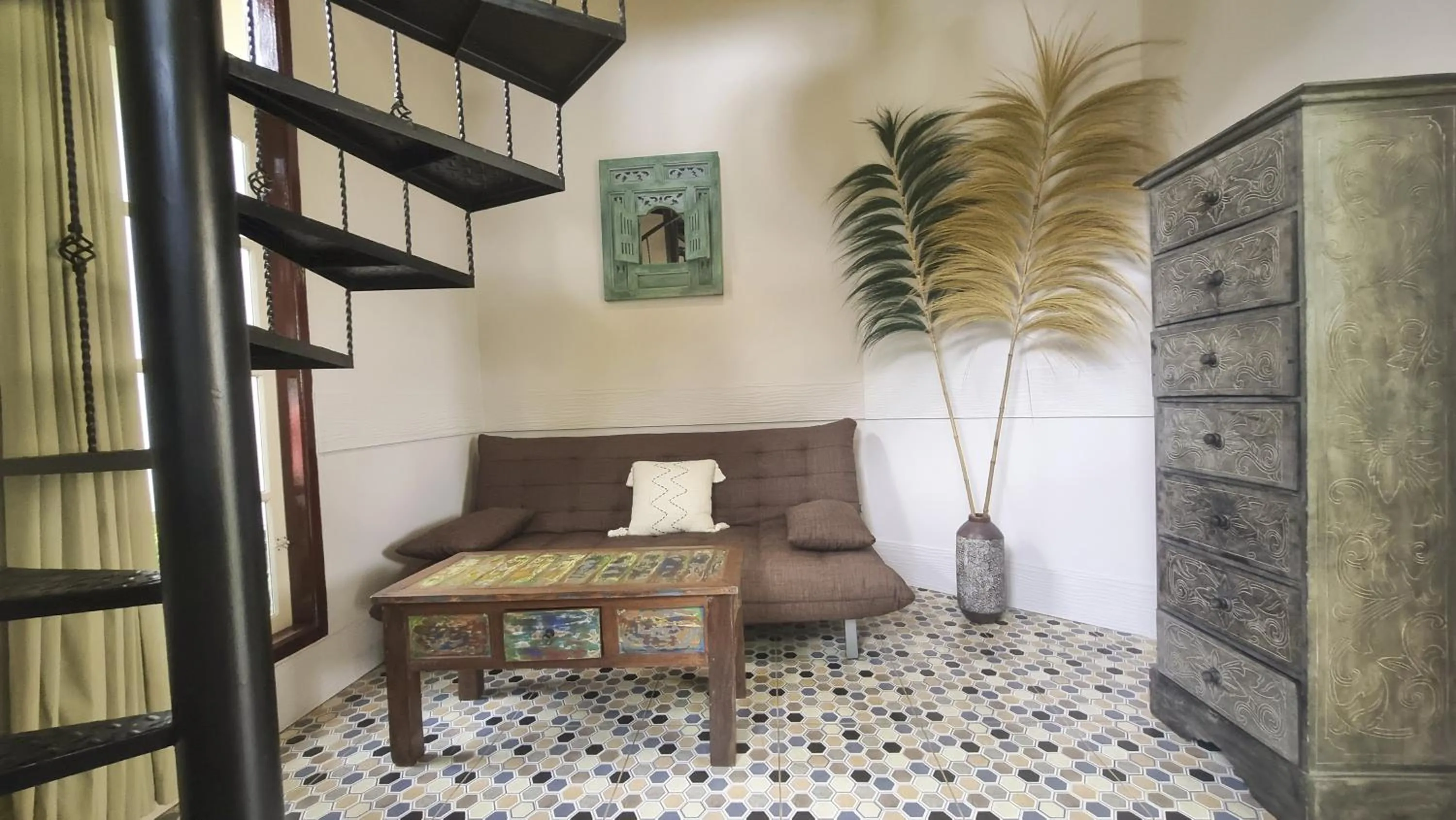 Seating area in Les Rizieres Lombok