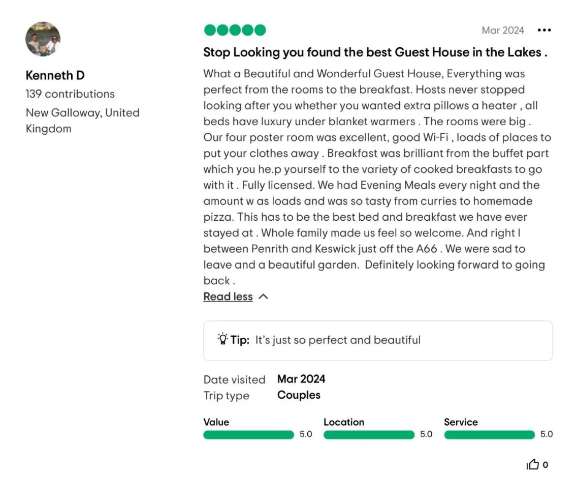 Text overlay in Lane Head Farm Country Guest House