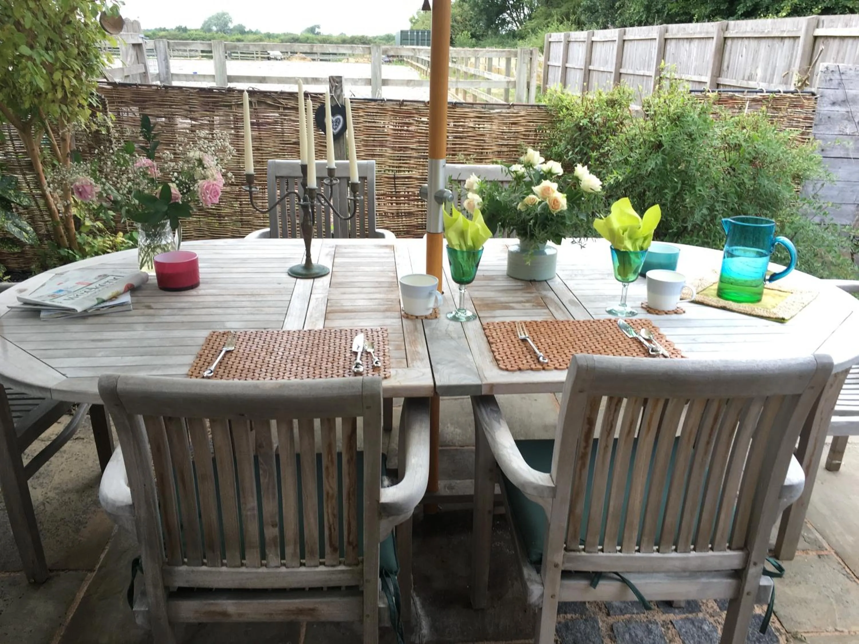 Patio in Bybrook Barn Bed & Breakfast