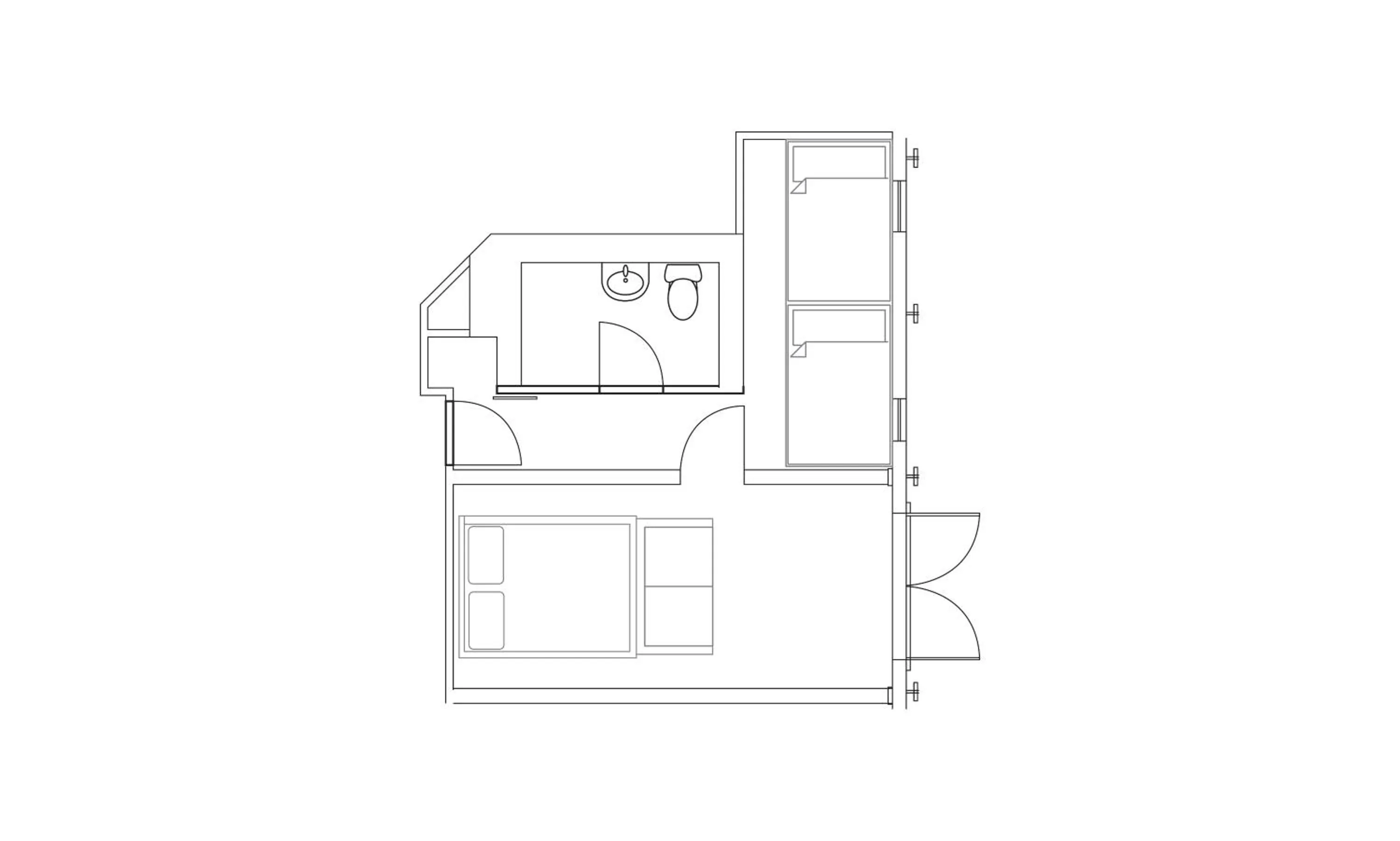 Floor plan in Field Guide Lodge