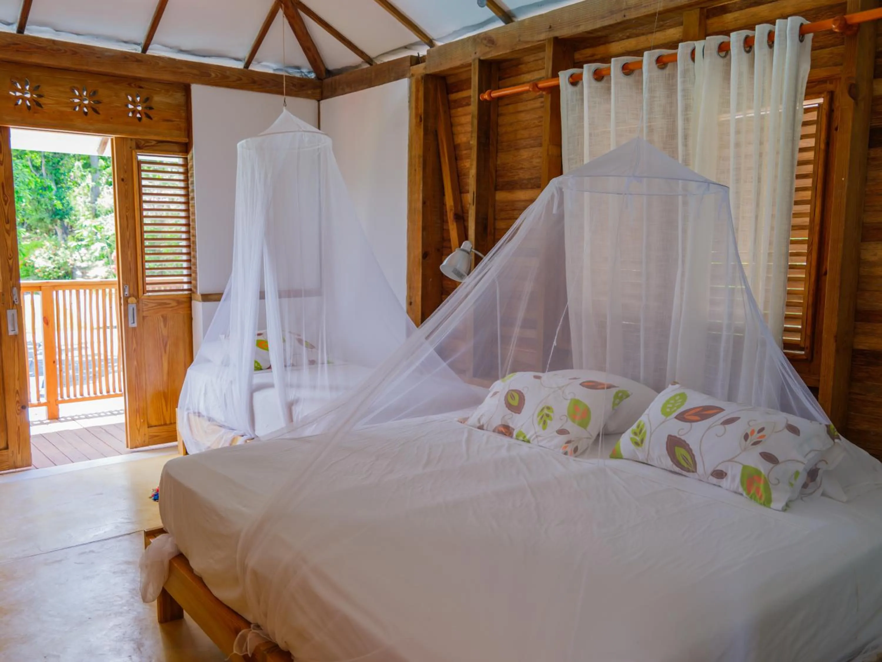 Bed in Clave Verde Ecolodge