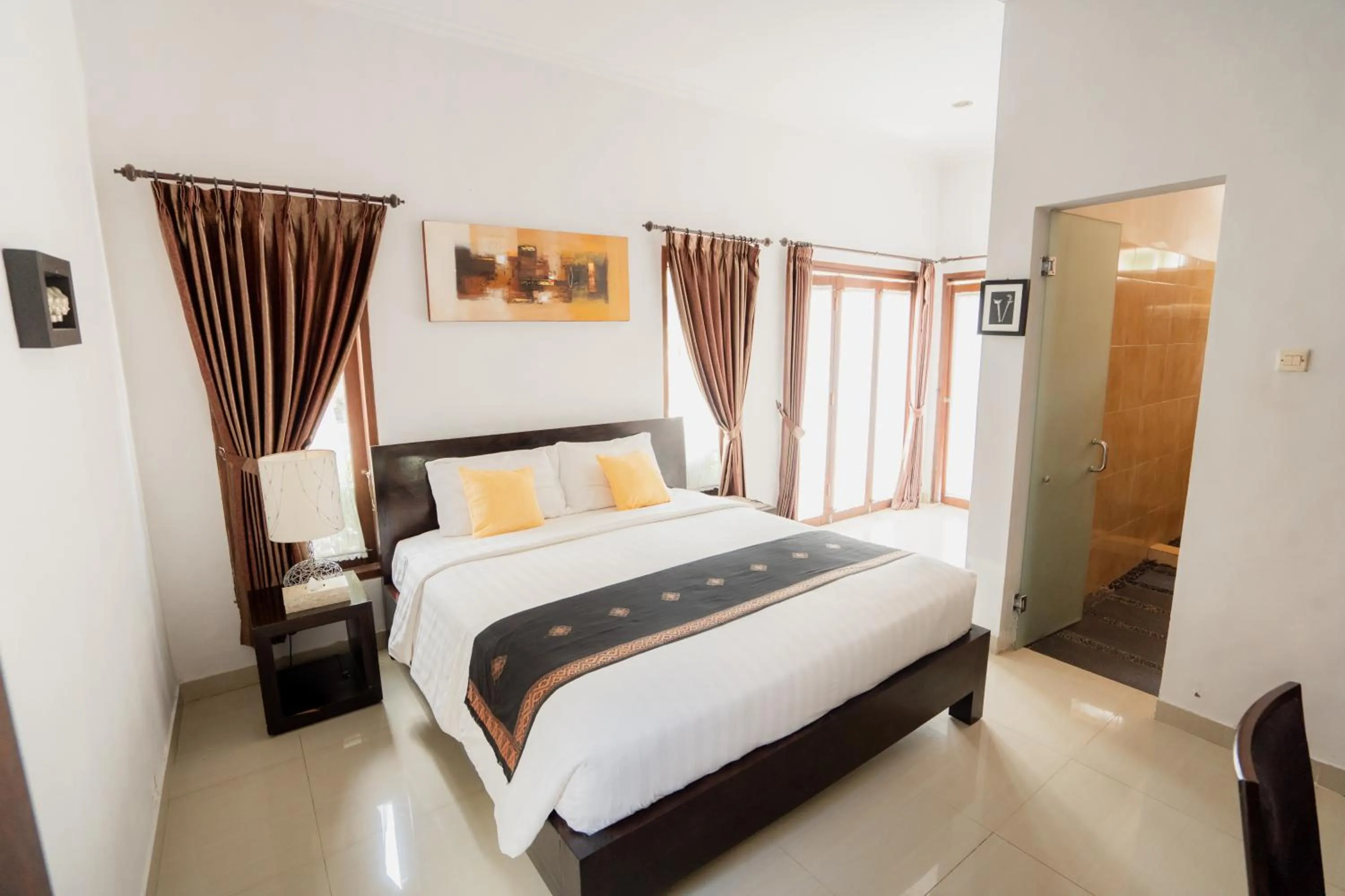 Bed in Astana Swaha Villa