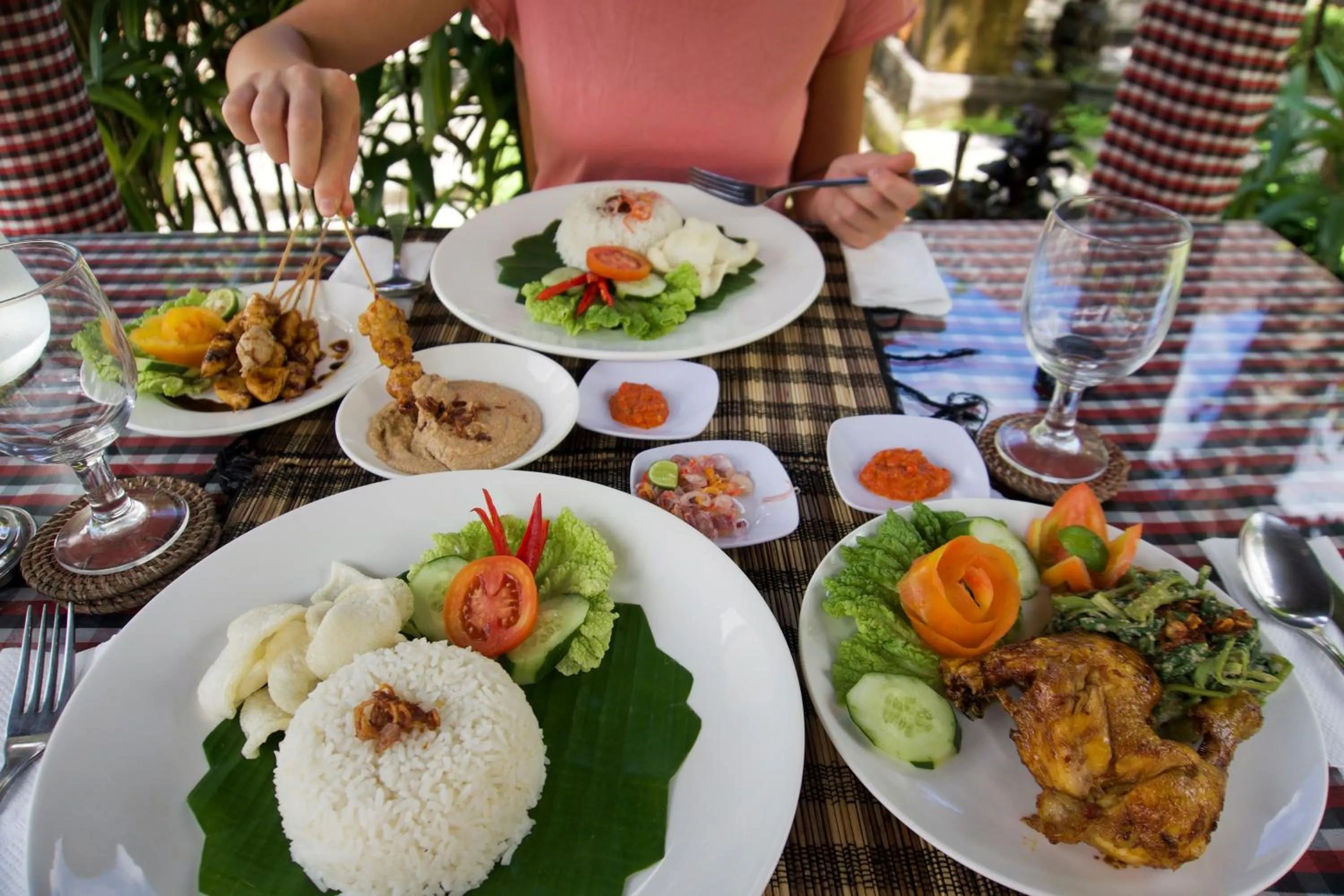 Asian breakfast in Astana Swaha Villa