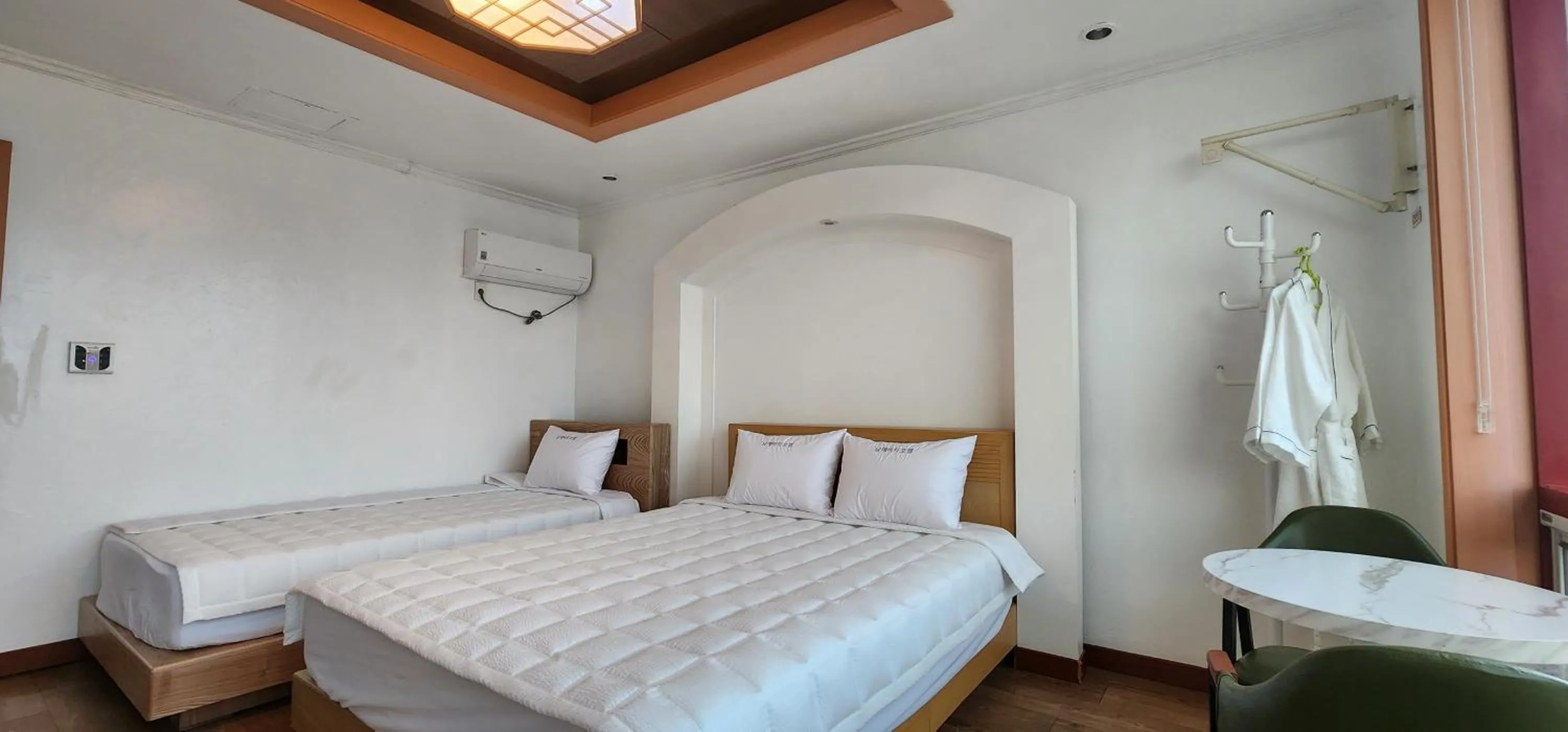 Bed in Namhae Beach Hotel