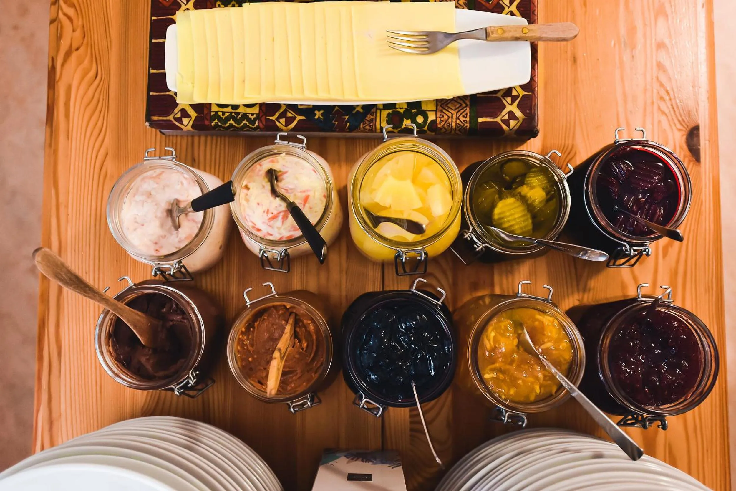 Continental breakfast in Gjestehuset 102