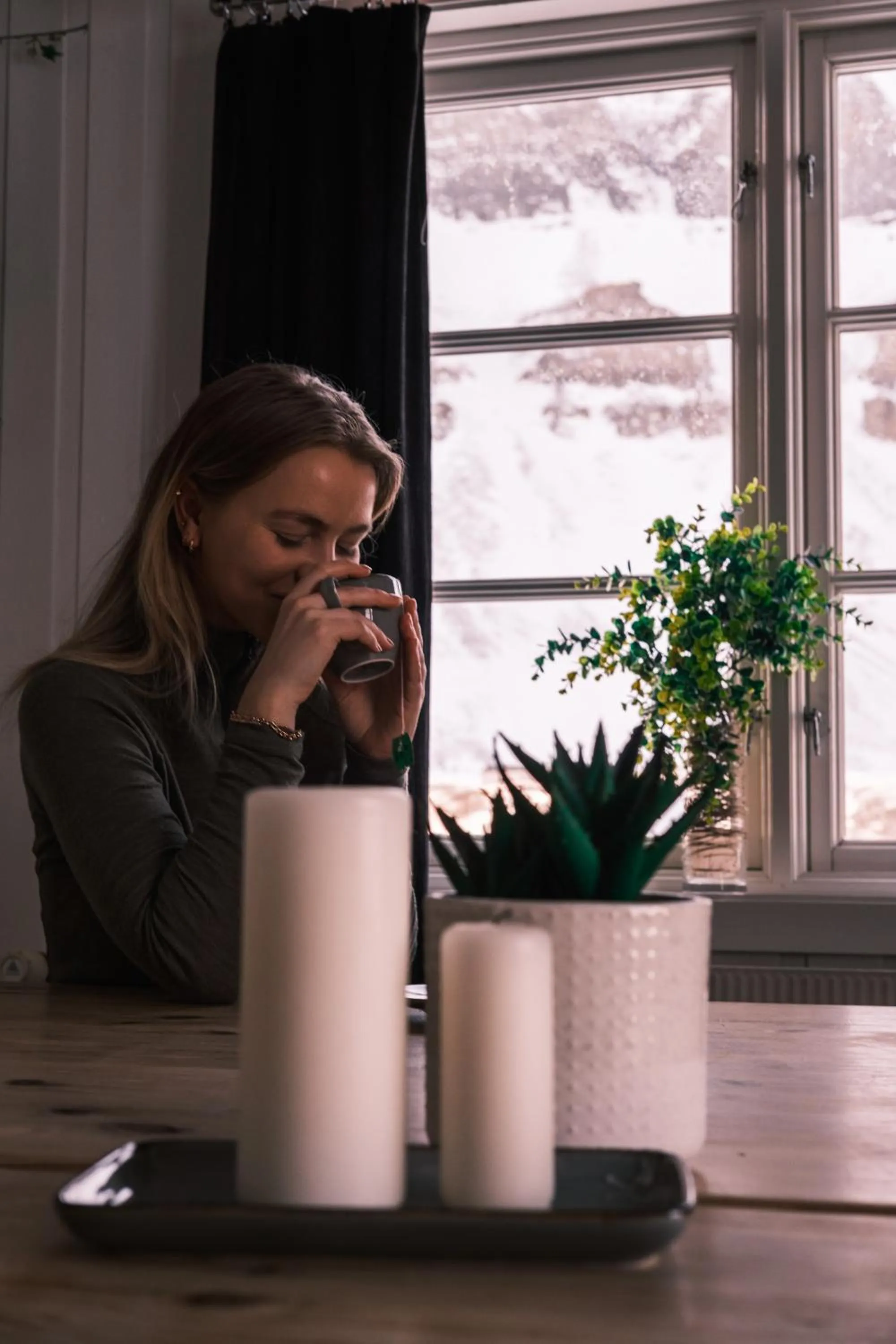 Communal kitchen in Gjestehuset 102