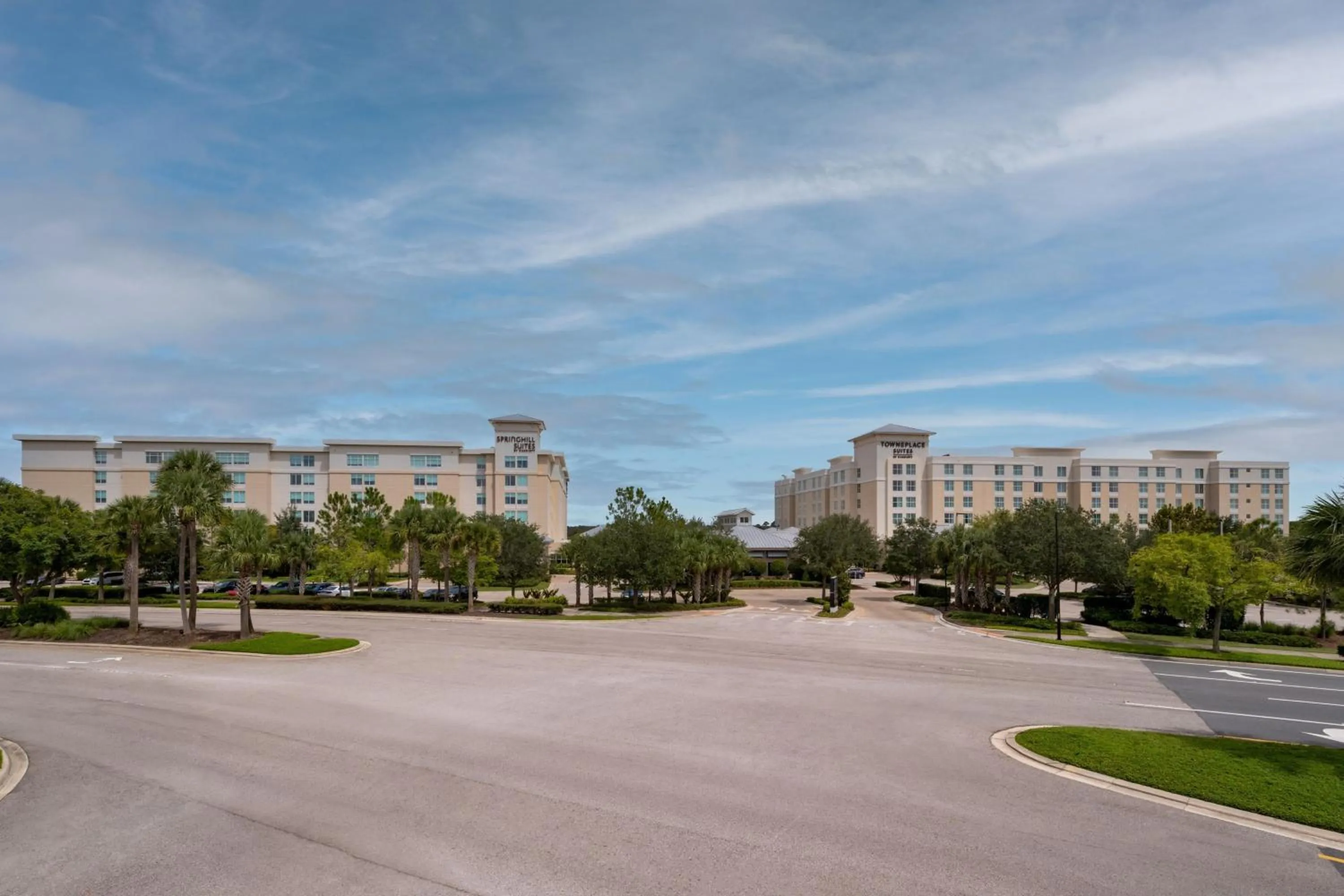 Property building in TownePlace Suites Orlando at FLAMINGO CROSSINGS Town Center, Western Entrance