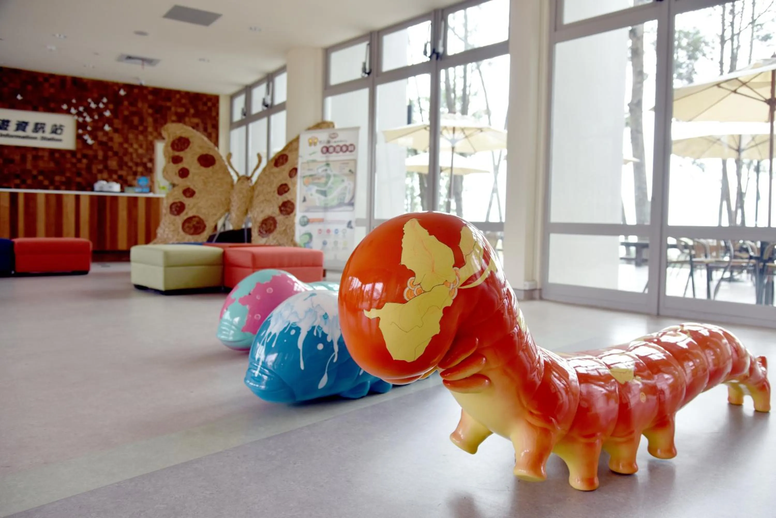Decorative detail in Sun Moon Lake Bamboo Rock Garden