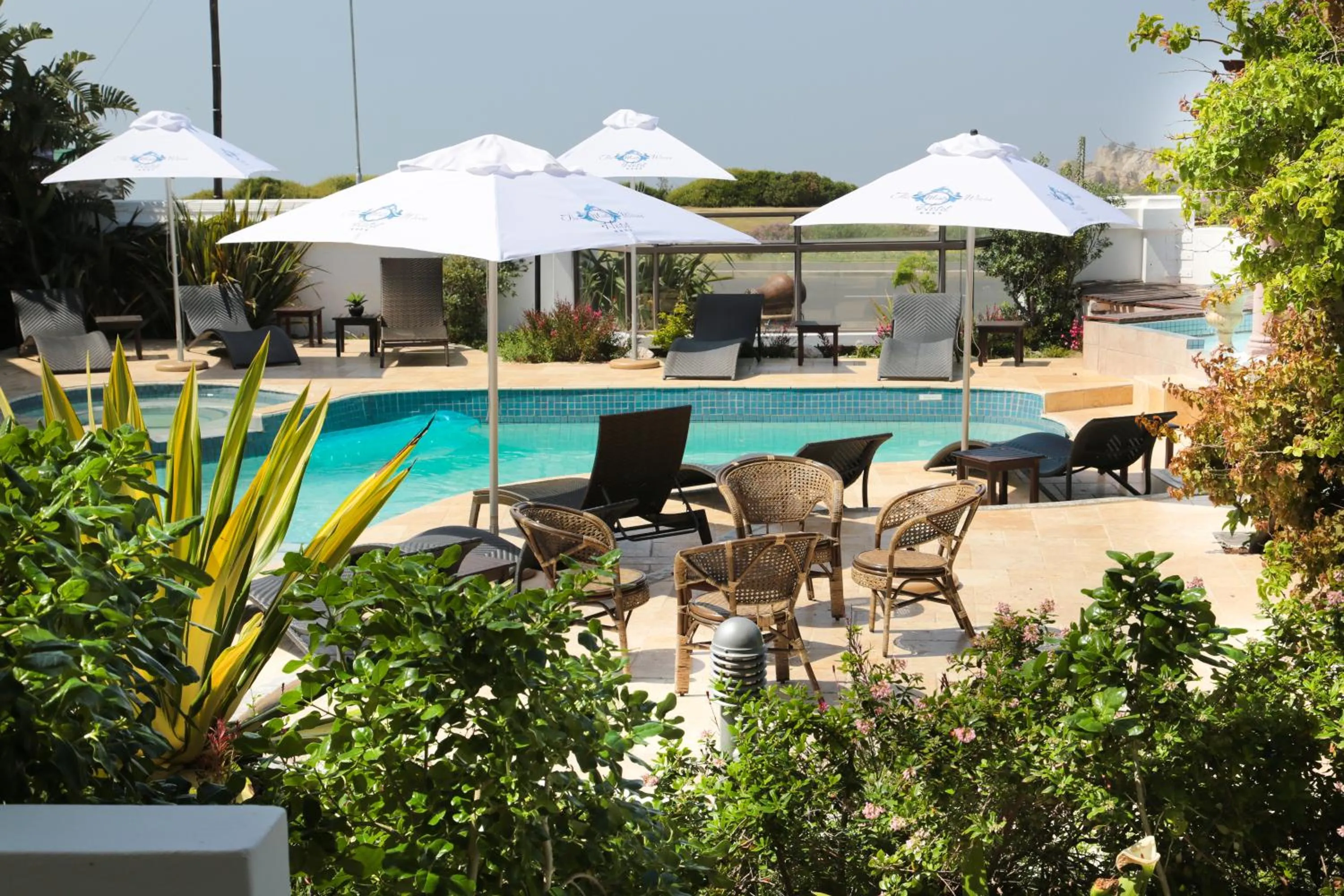 Swimming pool in Misty Waves Boutique Hotel