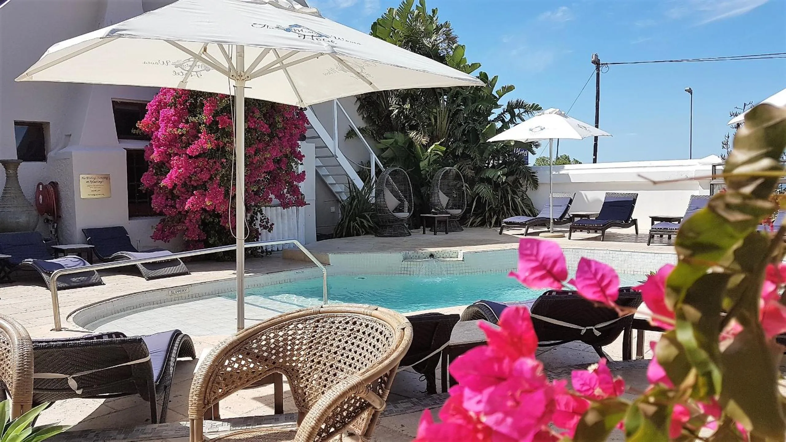 Pool view in Misty Waves Boutique Hotel