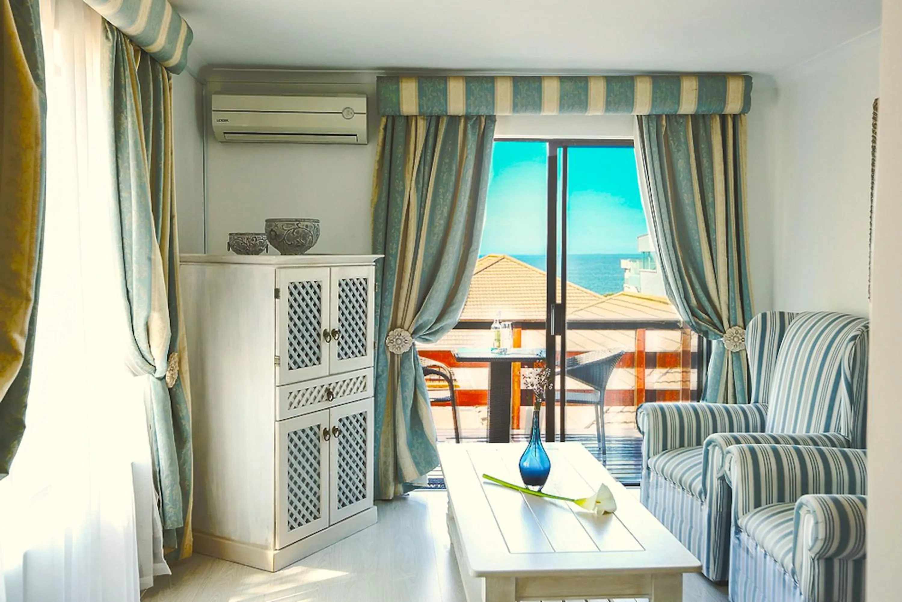 Seating area in Misty Waves Boutique Hotel